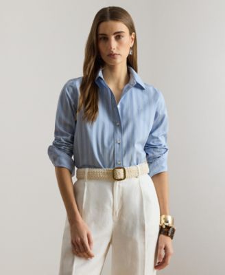 Women's Striped Long-Sleeve Shirt