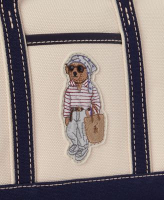 Women's Bear Canvas Mini Shopper Tote