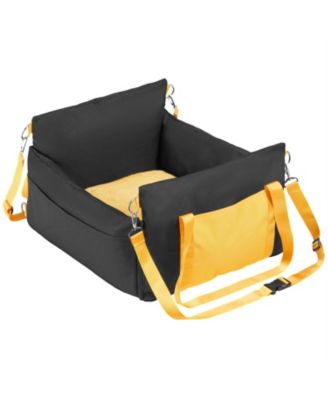 Dog Booster Car Seat for Small Dogs, Elevated Pet Car Seat with Secure Design for up to 25 lbs - Black