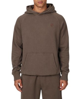 Men's Ribbed Emblem Pullover Hoodie