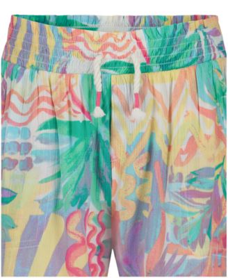 Girls' 7-16 Soleil Elastic Waist Shorts