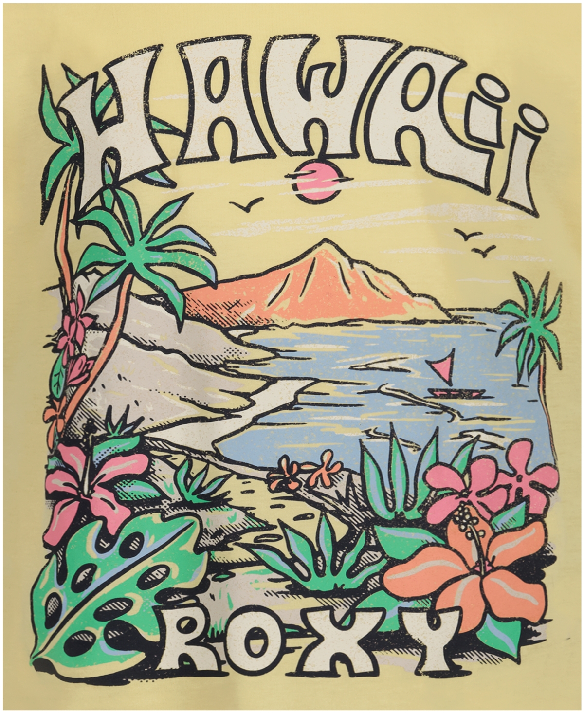 Roxy Girls' 7-16 Oversized Short-Sleeve T-Shirt