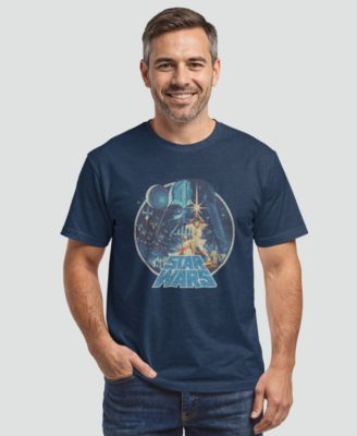 Star Wars Men's Classic Retro Circle Movie Poster Short-Sleeve T-Shirt