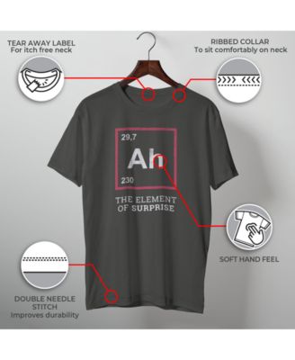 Men's Ah The Element Of Surprise Funny Gift Idea Short Sleeve T-Shirt