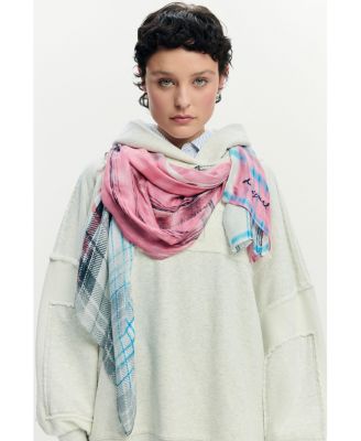 Women's Grunge rectangular foulard