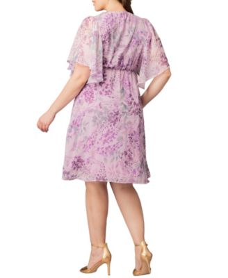 Plus Size Florence Flutter Sleeve Dress