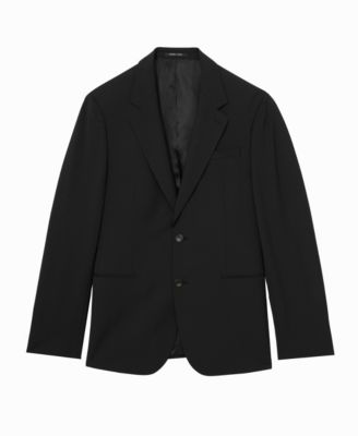Men's Tailored-Fit Wool-Blend Single-Breasted Suit Blazer