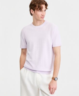 Men's Linen Blend Sweater T-Shirt