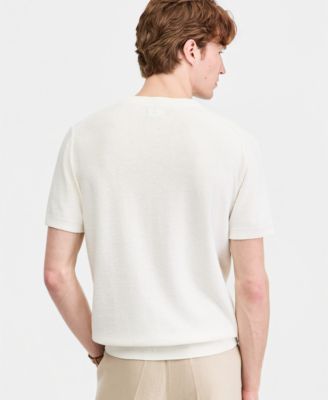 Men's Linen Blend Sweater T-Shirt
