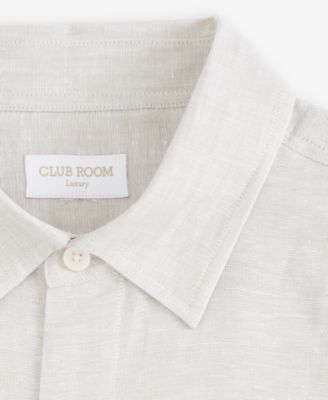 Men's Cross-Dye Linen Long-Sleeve Shirt