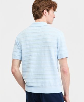 Men's Linen-Blend Polo Shirt