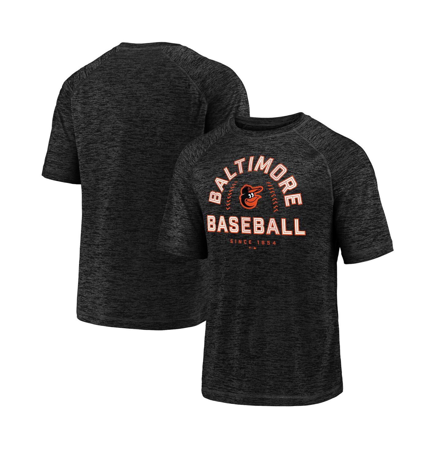 Мужская футболка Fanatics Black Baltimore Orioles Line Up Primary Threat Striated — фото 1