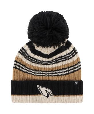 Women's Natural Arizona Cardinals Barista Cuffed Knit Hat with Pom
