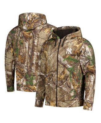 Men's Camo New York Yankees Trophy Realtree Full-Zip Hoodie
