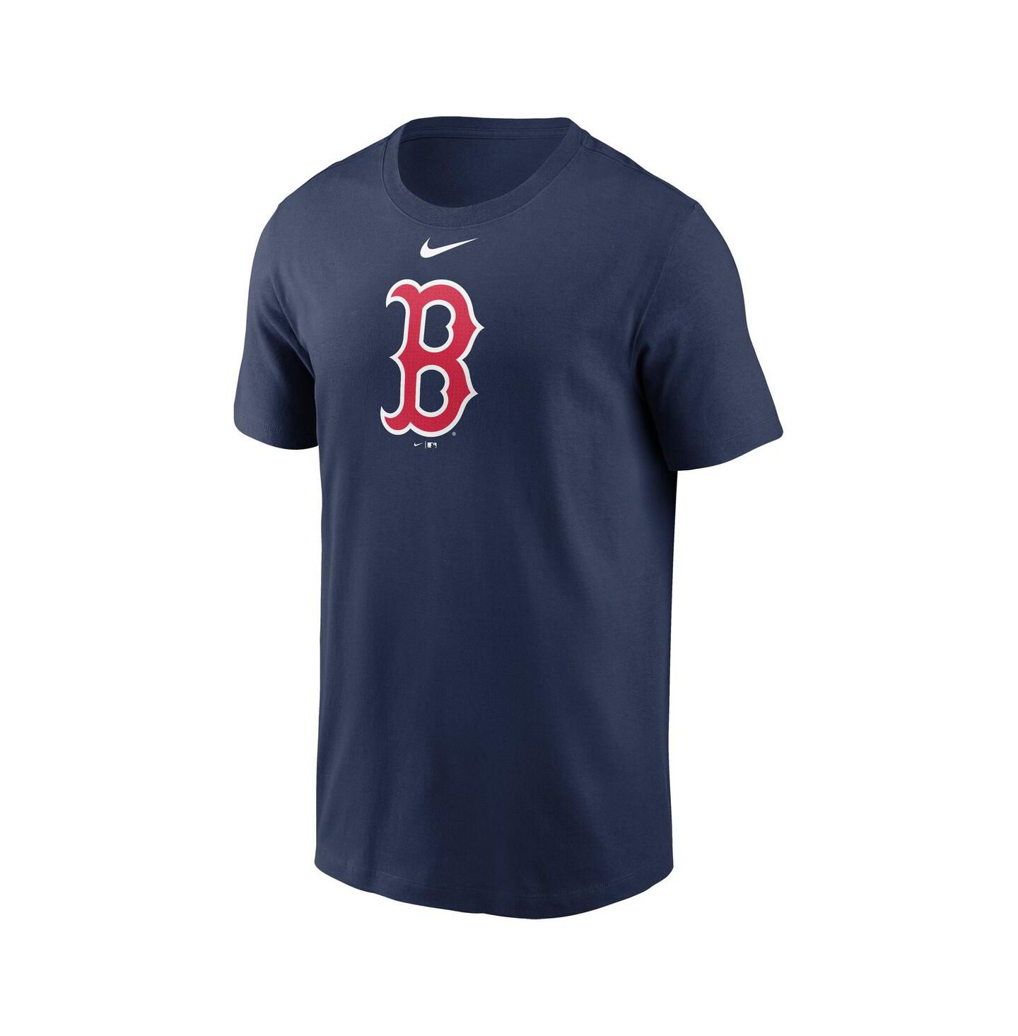 Мужская футболка Nike Navy Boston Red Sox Fuse Large Logo — фото 2