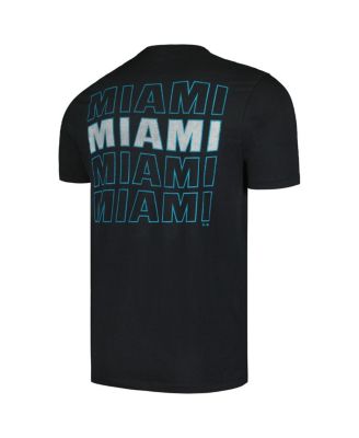 Men's Black Miami Marlins Hang Back Franklin T-Shirt