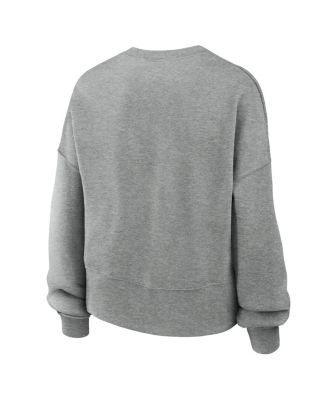 Women's Gray USA Hockey Oversized Phoenix Fleece Sweatshirt