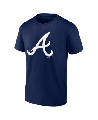 Men's Navy Atlanta Braves Logo T-Shirt