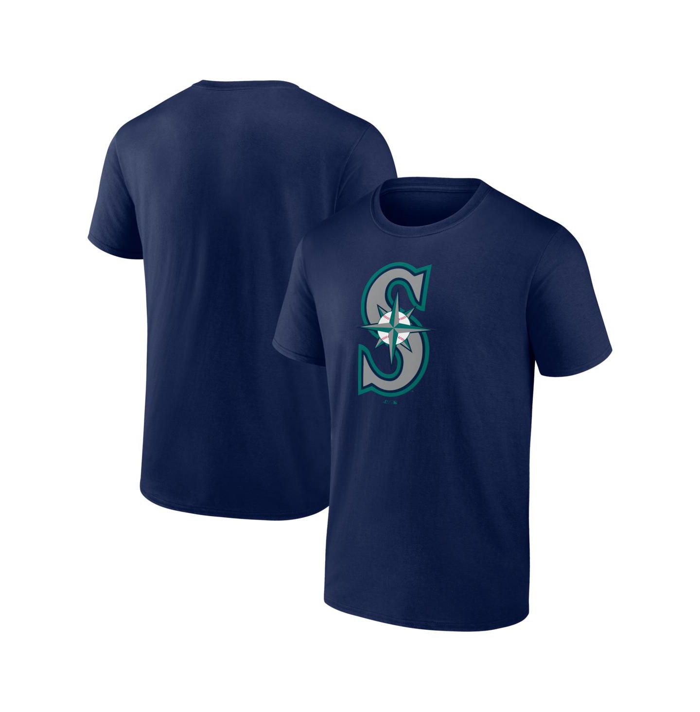 Мужская футболка Logo Athletic Navy Seattle Mariners Logo — фото 1