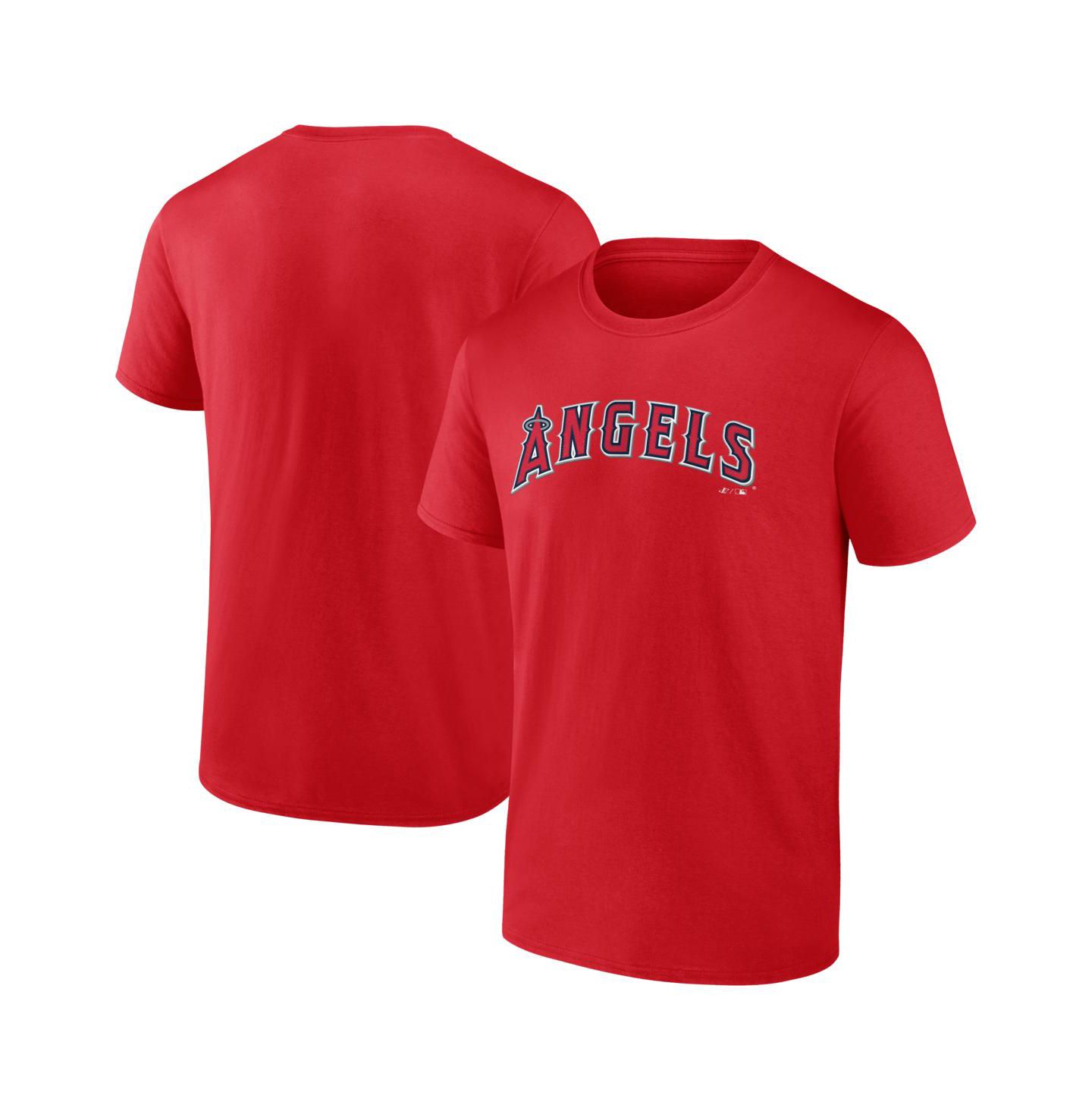 Мужская футболка Logo Athletic Red Los Angeles Angels Wordmark — фото 1
