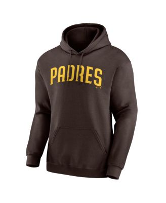 Men's Brown San Diego Padres Wordmark Hoodie