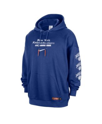 Men's Blue New York Knicks Courtside Club Premium Hoodie