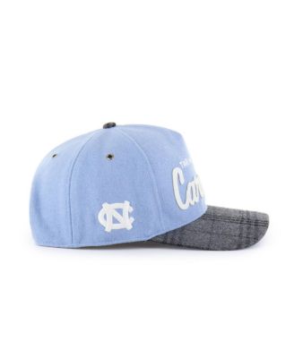 Men's and Women's Carolina Blue North Carolina Tar Heels Windowpane Plaid Collection Hitch Adjustable Hat