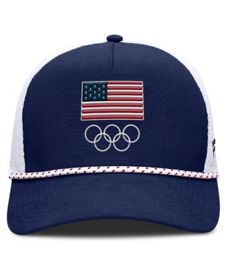Men's Navy/White Team USA Oath Rope Trucker Adjustable Hat
