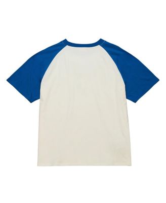 Women's Cream Chicago Cubs Boyfriend Raglan T-Shirt