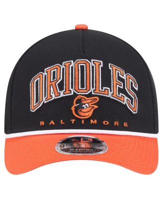 Men's Black/Orange Baltimore Orioles Arch 9FORTY A-Frame M-Crown Adjustable Hat