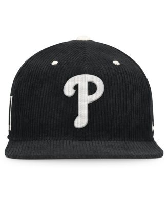 Men's Black Philadelphia Phillies Pro Corduroy Structured Snapback Hat