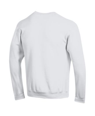 Men's&nbsp;Champion White UConn Huskies Arch Over Logo Pullover Sweatshirt