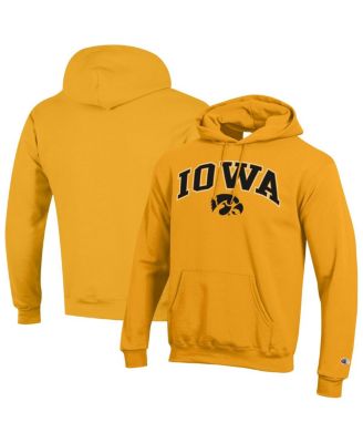 Men's&nbsp;Champion Gold Iowa Hawkeyes Arch Over Logo Pullover Hoodie