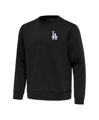 Men's Black Los Angeles Dodgers Relevant Lightweight Pullover Sweatshirt
