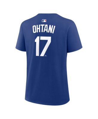 Women's Shohei Ohtani Royal Los Angeles Dodgers Name Number T-Shirt