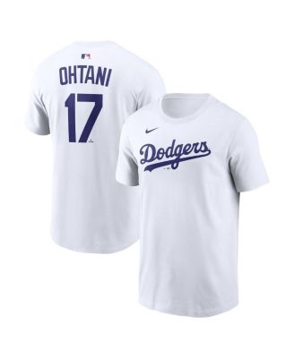 Men's Shohei Ohtani White Los Angeles Dodgers Name & Number T-Shirt