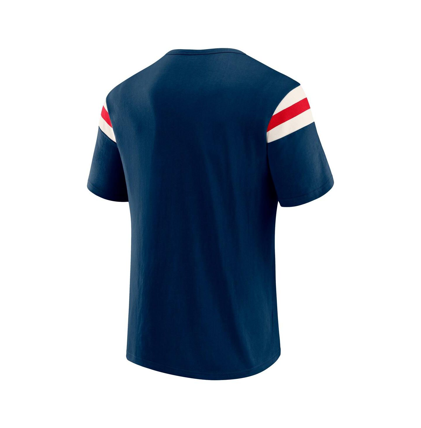 Мужская футболка Fanatics Darius Rucker Collection By Navy Boston Red Sox Distressed Sleeve Stripe — фото 3