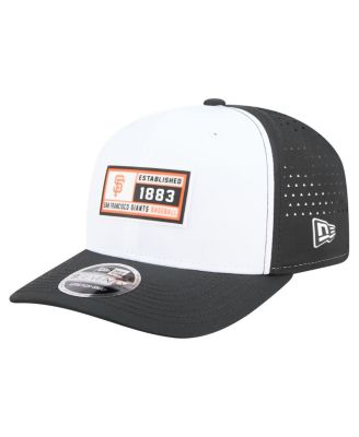 Men's White/Black San Francisco Giants Established Patch 9SEVENTY Adjustable Hat