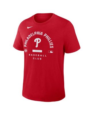 Men's Red Philadelphia Phillies Authentic Collection Early&nbsp;Work Tri-Blend Dri-FIT T-Shirt