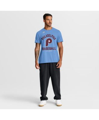 Men's Light Blue Philadelphia Phillies Cooperstown Collection T-Shirt