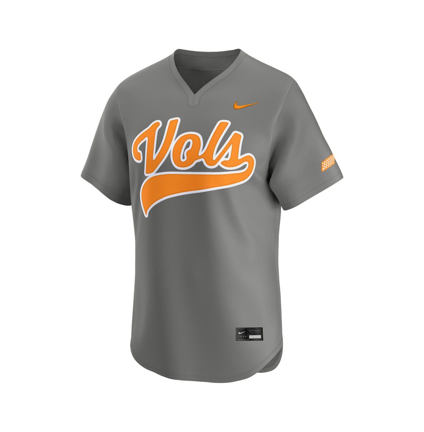 Мужской топ Nike Gray Tennessee Volunteers Alternate Limited Baseball Jersey — фото 2
