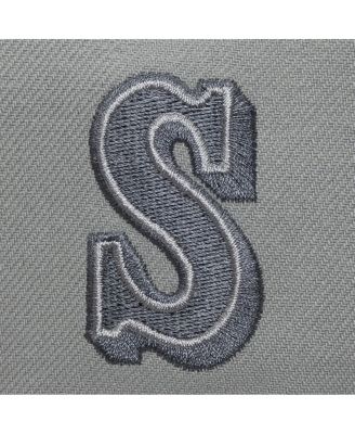Men's Gray Seattle Mariners Cooperstown Thunderstorm Head Coach Pro-Crown Adjustable Hat