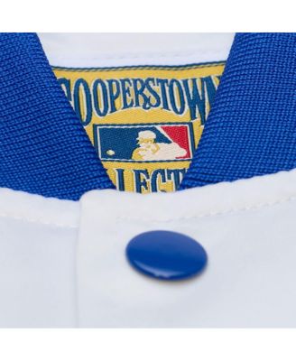 Men's White Chicago Cubs Cooperstown Collection Arctic Lightweight Satin Full-Snap Jacket