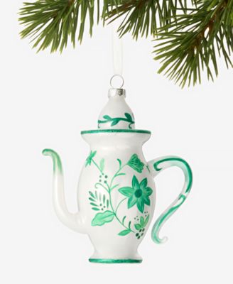 Holiday Toile Wine Pot Ornament