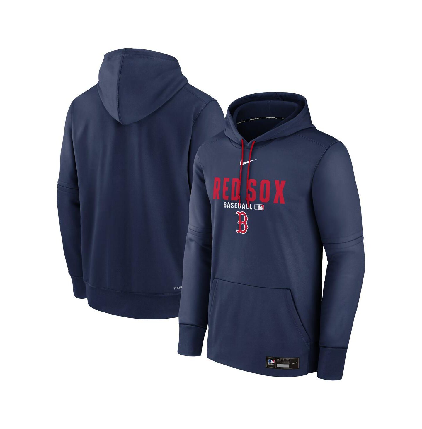 Мужское худи Nike Navy Boston Red Sox Authentic Collection Therma-FIT — фото 1