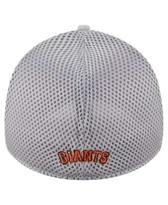 Men's Gray San Francisco Giants Visor Paint Splatter 39THIRTY Flex Hat