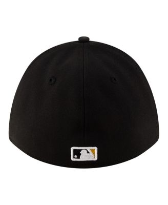 Men's Black Pittsburgh Pirates Alternate Player Replica 39THIRTY M-Crown Flex Hat