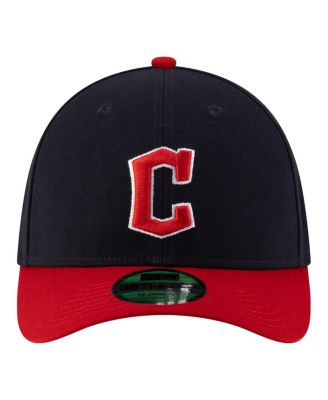 Men's Navy Cleveland Guardians Player Replica 39THIRTY M-Crown Flex Hat