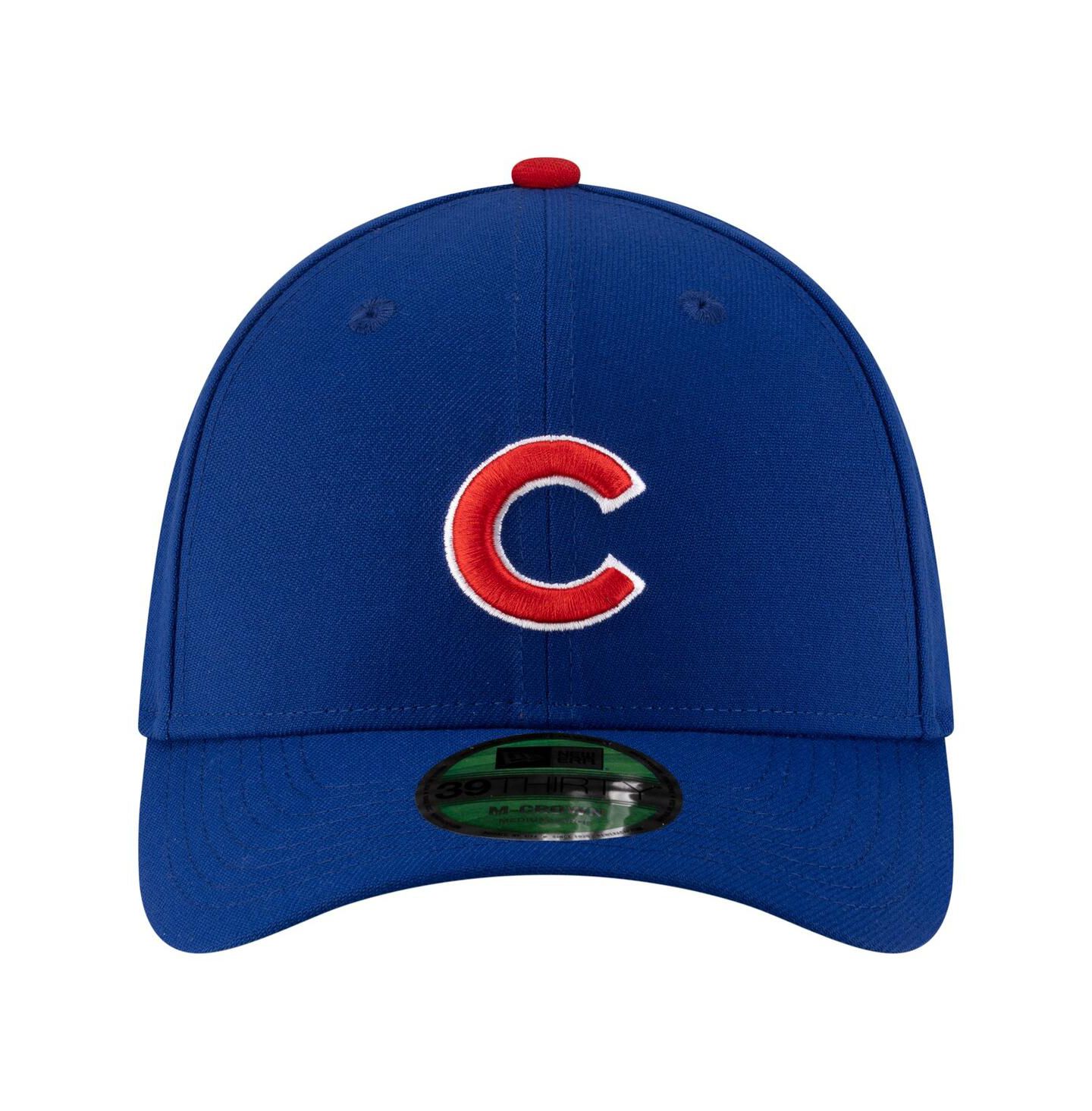 Мужская кепка New Era Royal Chicago Cubs Player Replica 39THIRTY M-Crown Flex Hat — фото 2