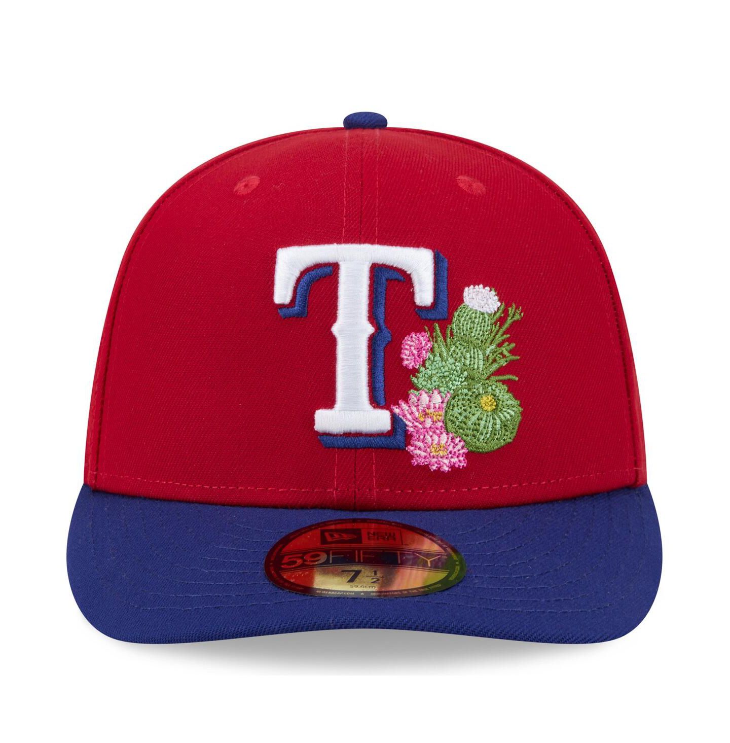 Мужская кепка Nike New Era Red/Royal Texas Rangers 2026 Spring Training 59FIFTY Fitted Hat — фото 2